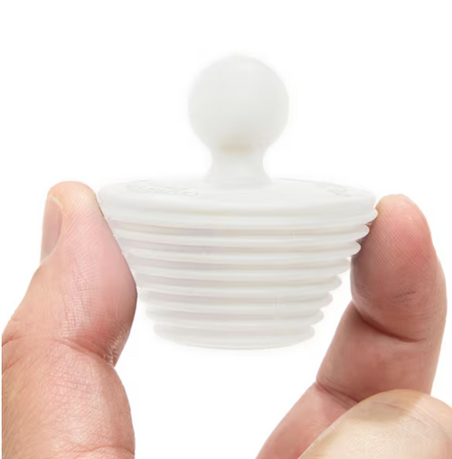 1.5 in. - 1.75 in. Bathtub Drain Protector Hair Catcher and Stopper Plug Bundle